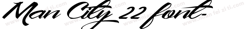 Man City 22 font字体转换